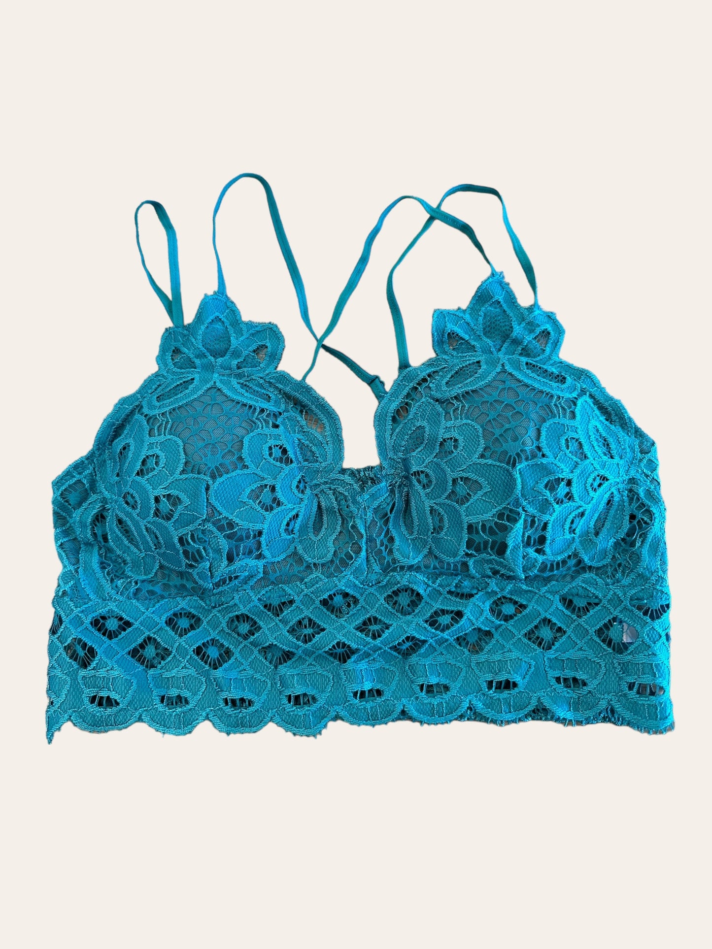 Lace Bralette (Harbor Blue)