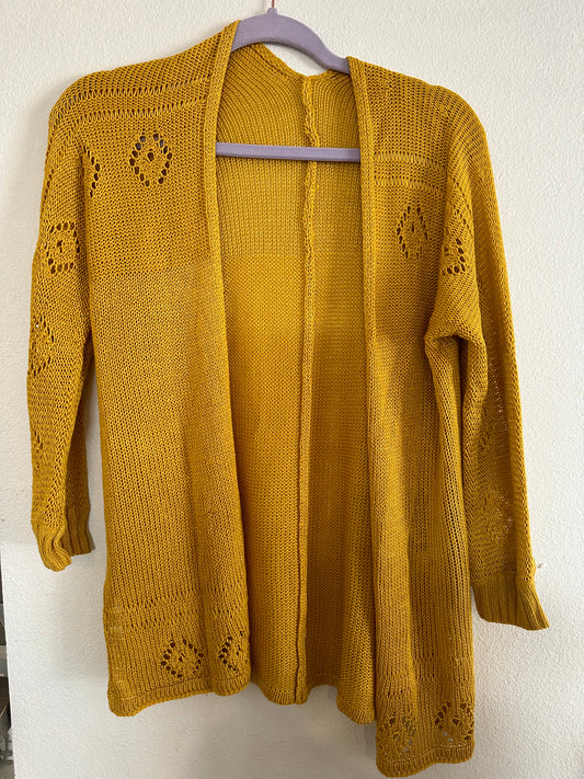 Kids yellow Cardigan size 5