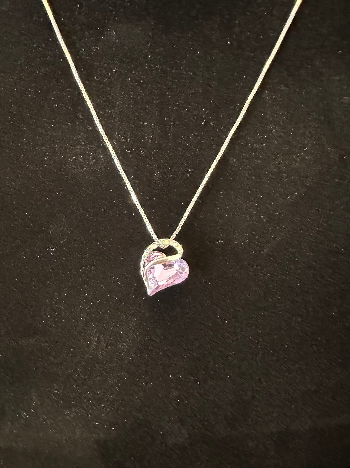 Alexandrite Heart Shaped Necklace