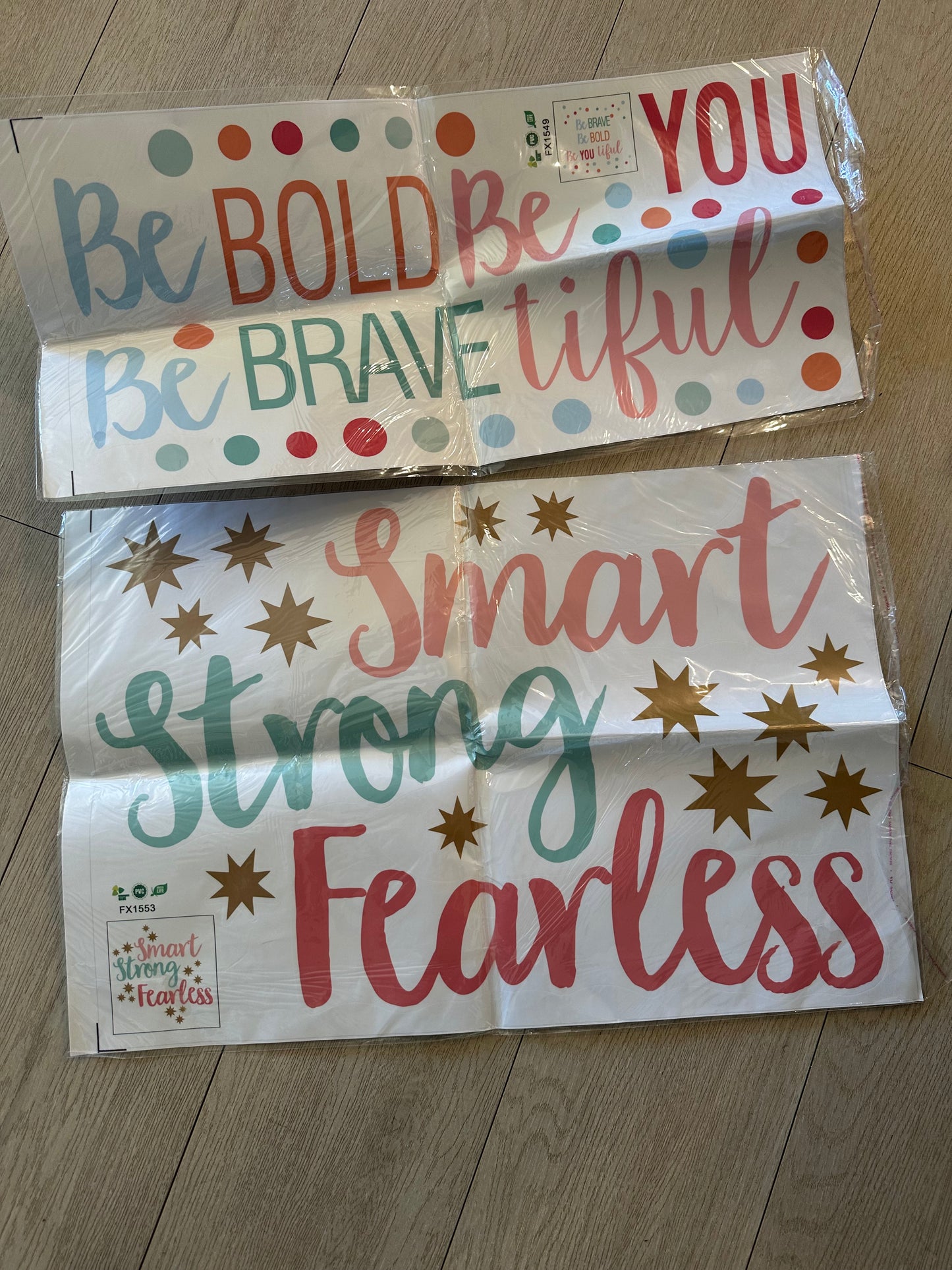 Wall décor "Be Bold, Be you , Be brave, Smart, strong, Fearless