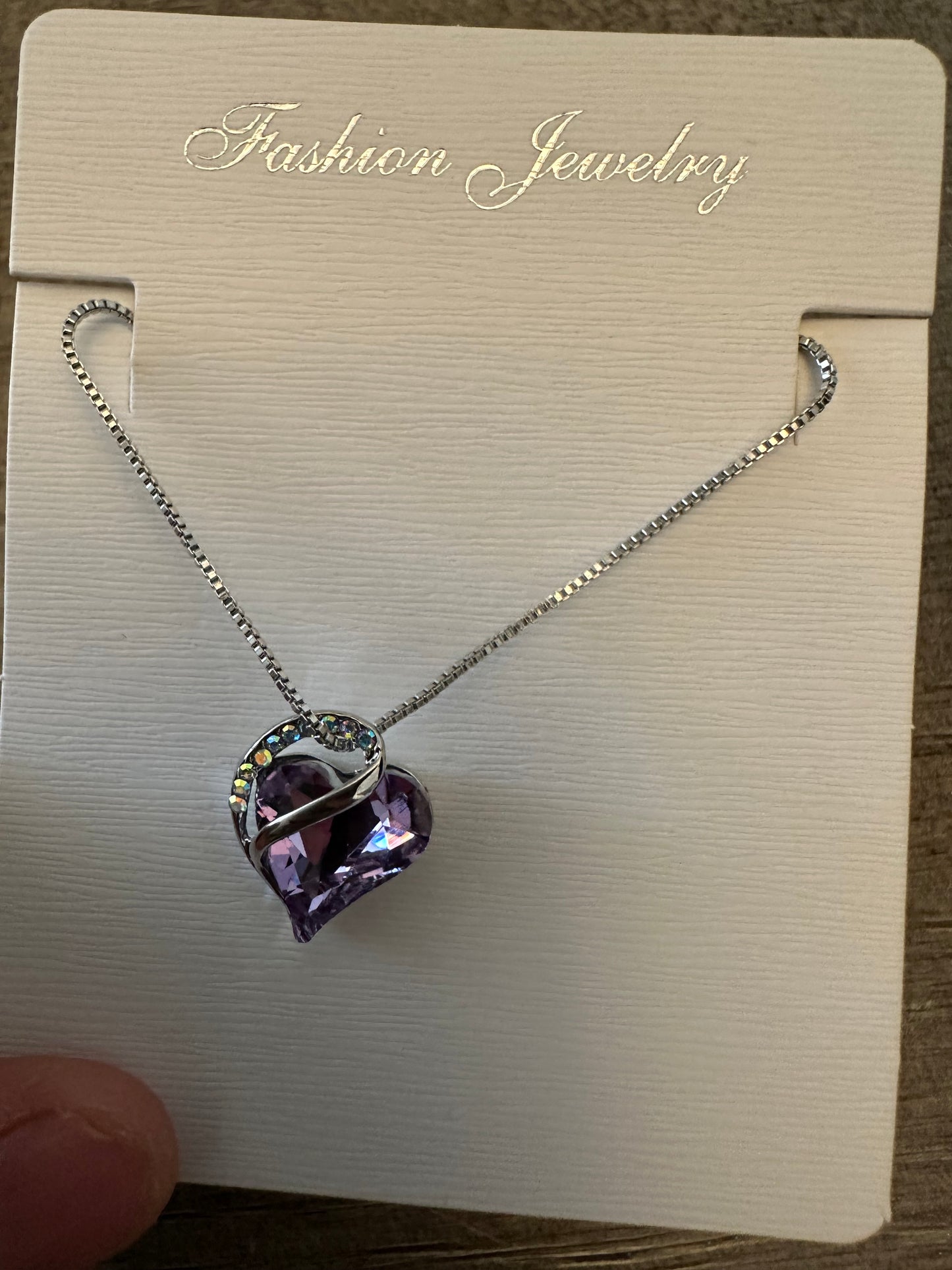 Alexandrite Heart Shaped Necklace