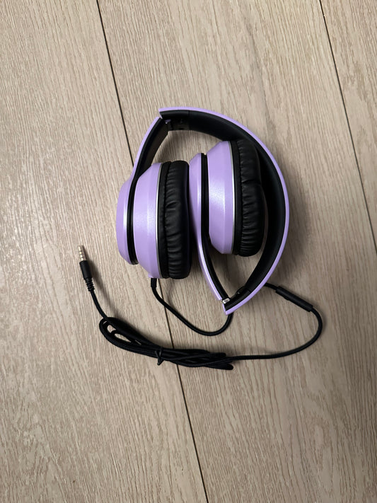 Purple headphones