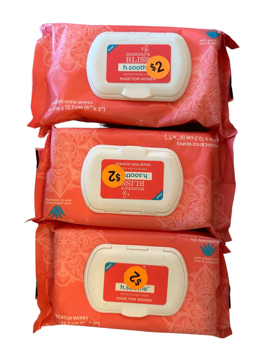 Womens wipes 3pk/$6