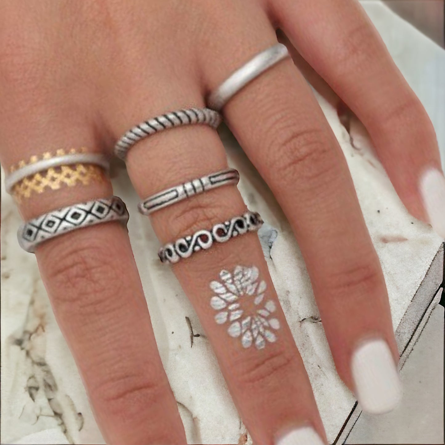 Gina's Silver Ring Set (6pk)