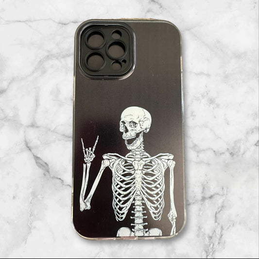 Phone Case, iPhone 13 Pro Max 6.7", Case #8 (Skeleton Skull)