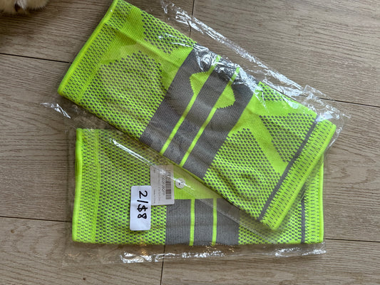 knee Compression sleeve - Neon Yellow