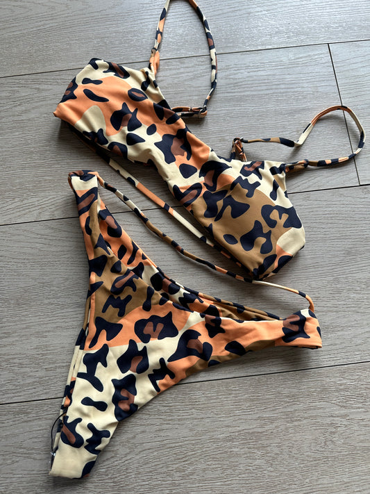 Leopard Print Bikini Set