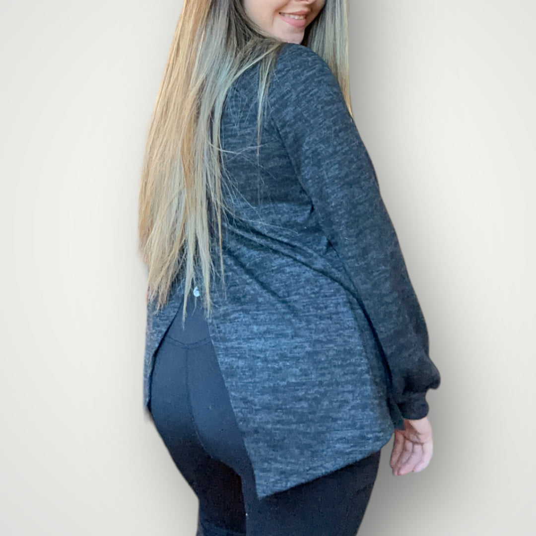 Charcoal Round Neck Sweater