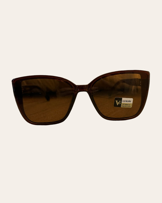 Classy Oversized Glasses (Brown)