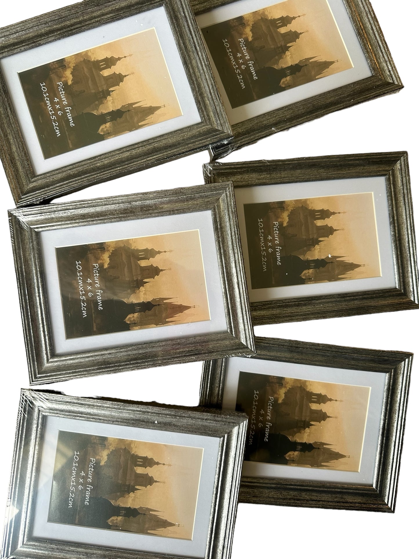 Silver picture fames (6pk)