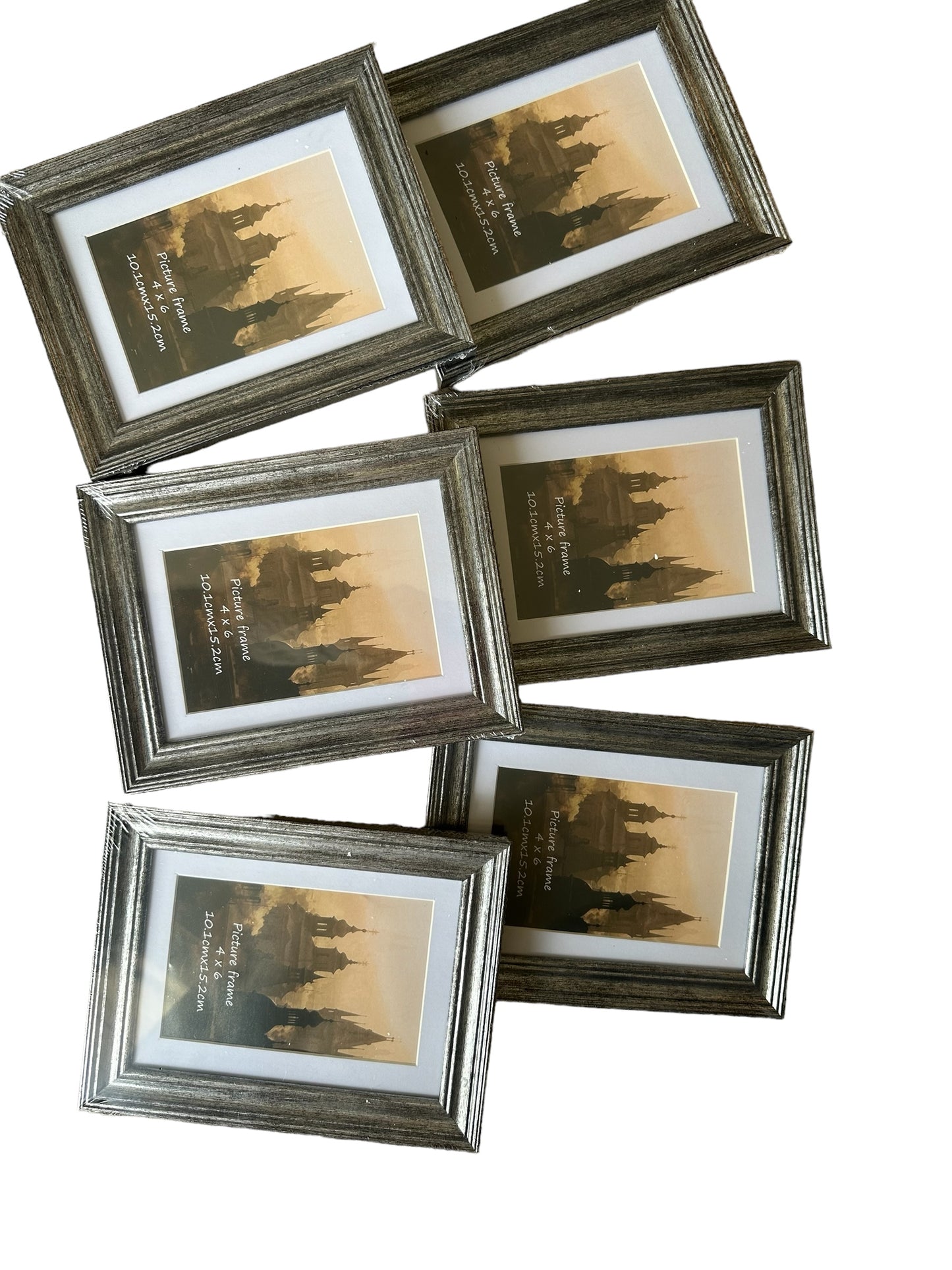 Silver picture fames (6pk)