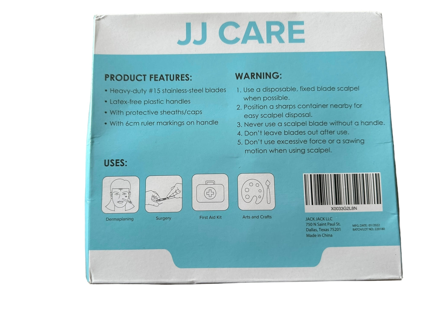 jj care Disposable scalpel 20 pc