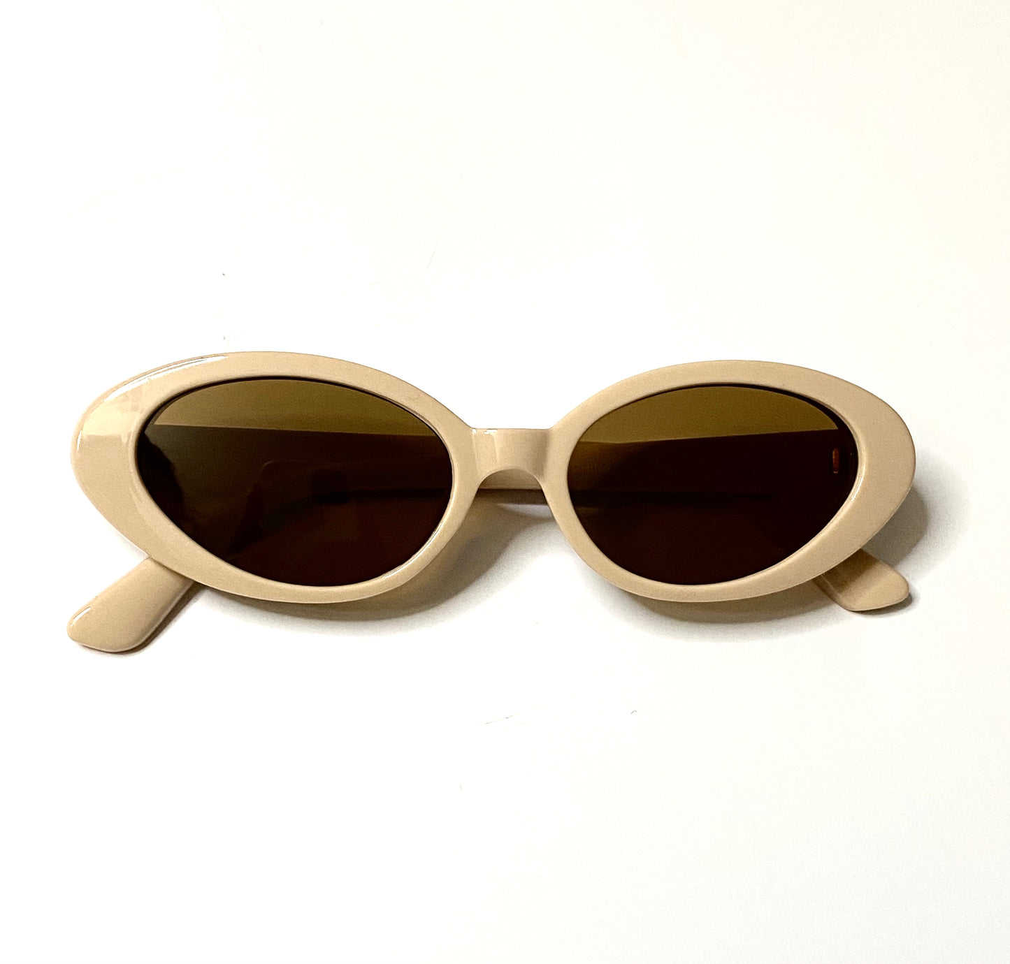 Oval fashion Sunglasses (Cream)