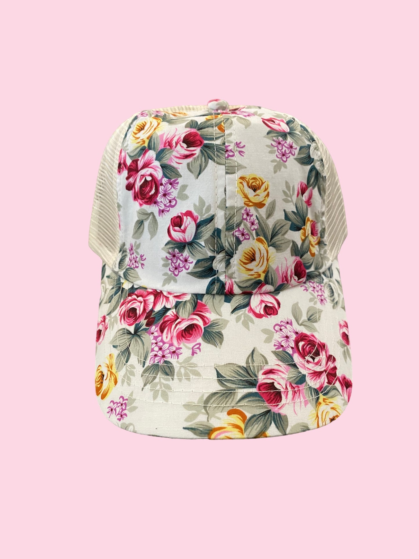 Floral Cap (White)