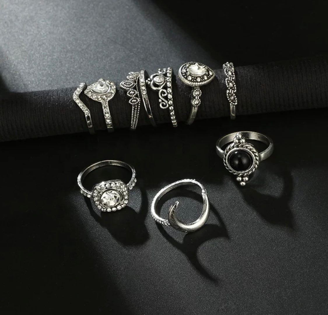 Christina Moonshine Ring Set