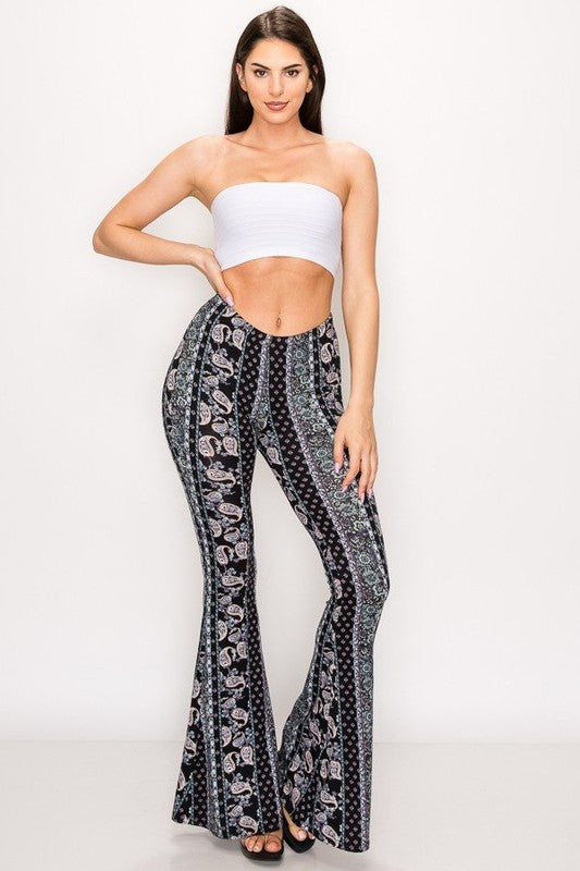 Printed Blue Bell Bottoms