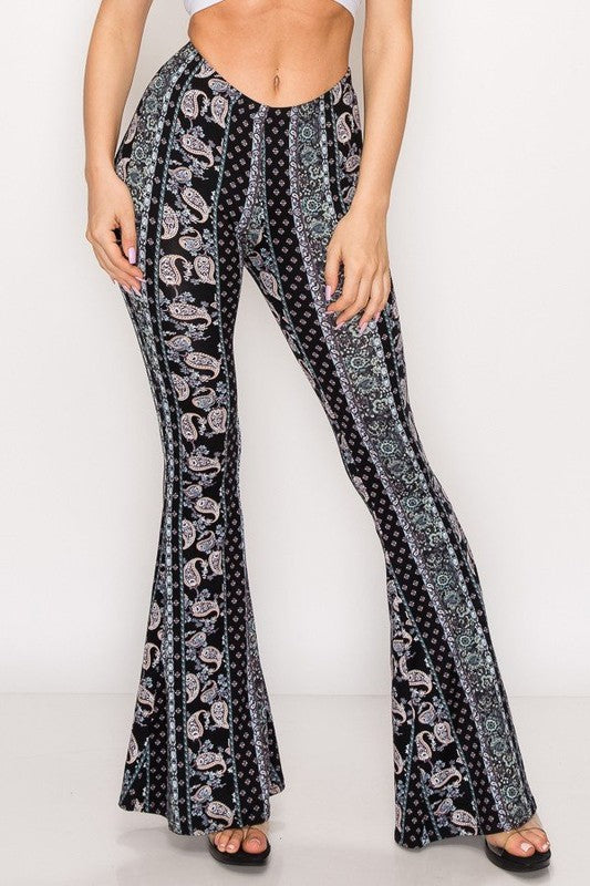 Printed Blue Bell Bottoms