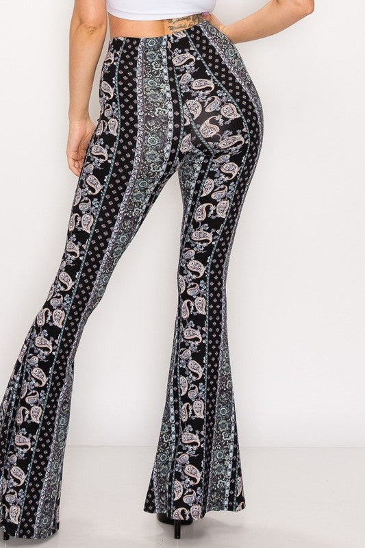 Printed Blue Bell Bottoms