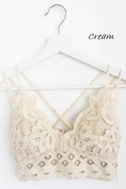 Lace Bralette (Cream)