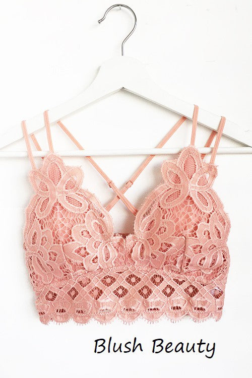 Lace Bralette (Blush)