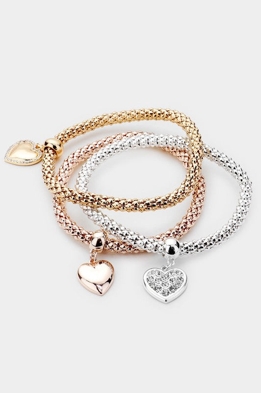 Metal Heart Bracelet (Multicolor)