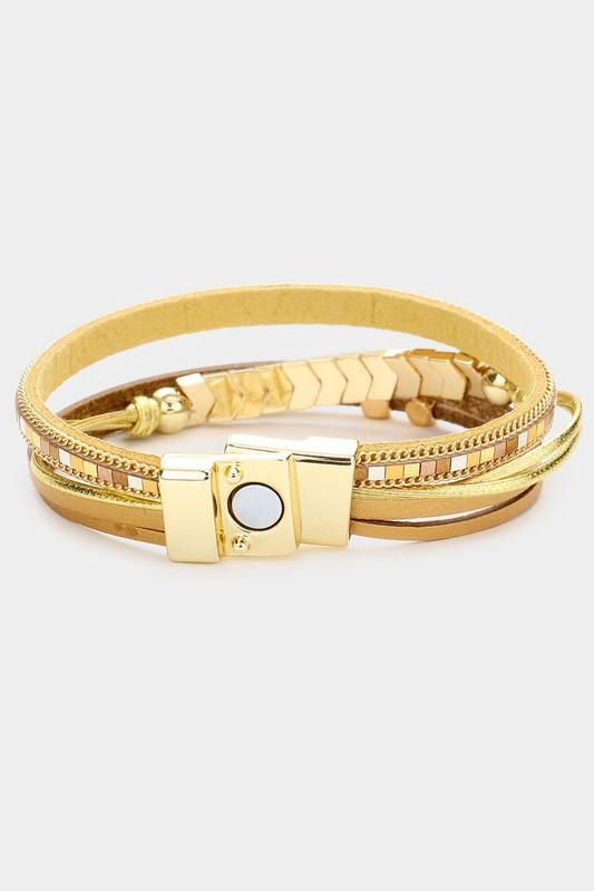 Arrow Magnetic Bracelet (Gold)