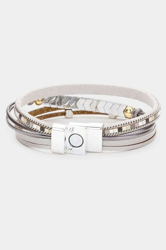 Arrow Magnetic Bracelet (Silver)