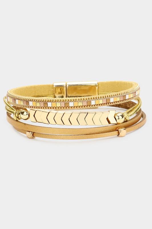 Arrow Magnetic Bracelet (Gold)