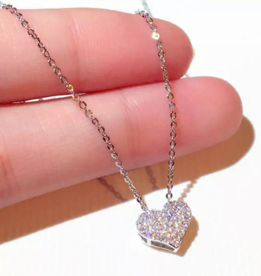 Vintage Heart Pendant (Silver)