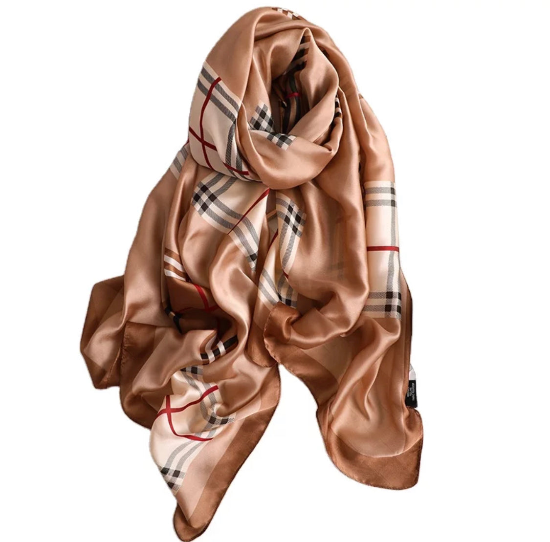 Silky Brown Scarf