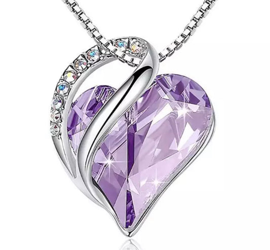 Alexandrite Heart Shaped Necklace