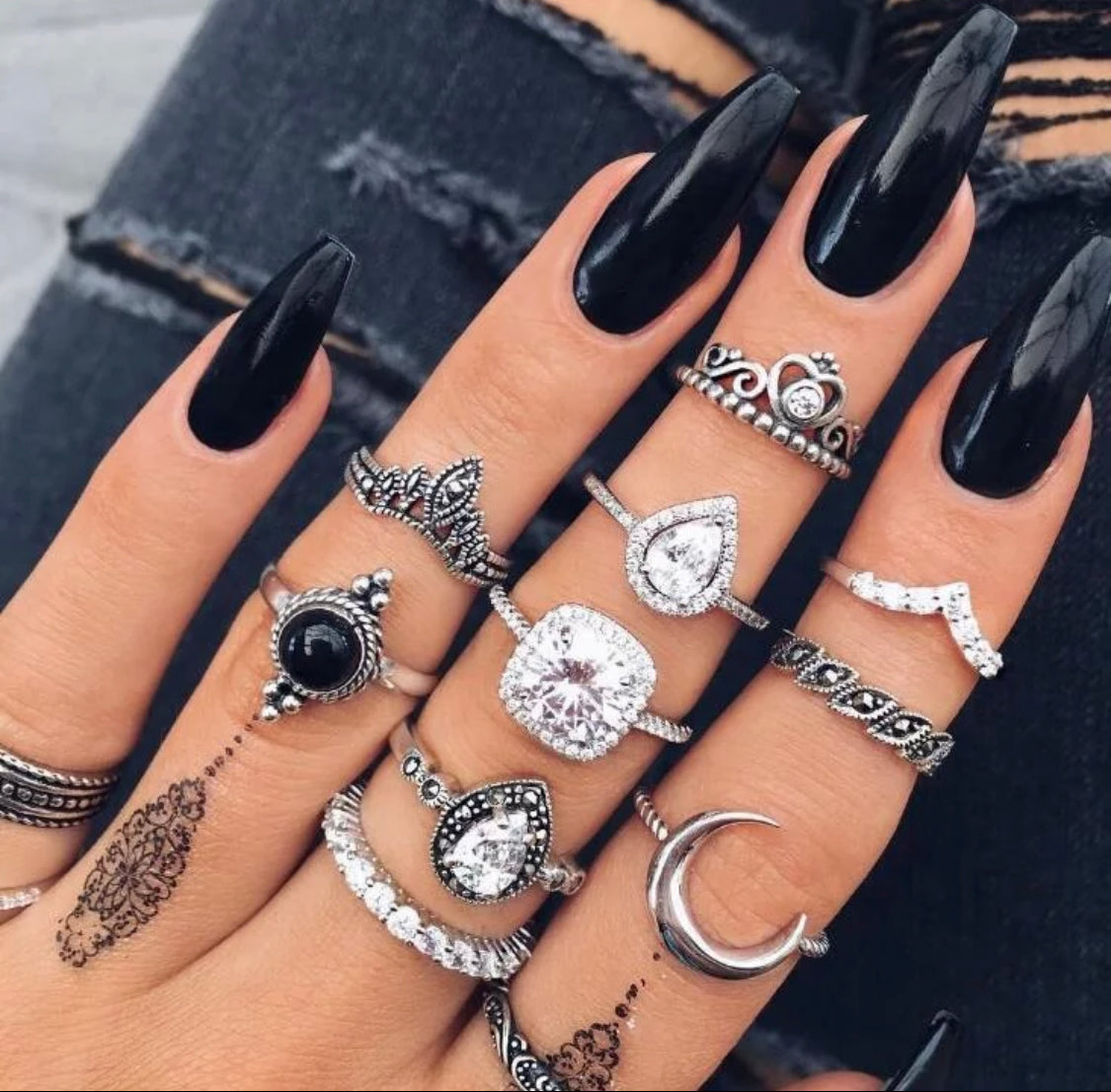 Christina Moonshine Ring Set