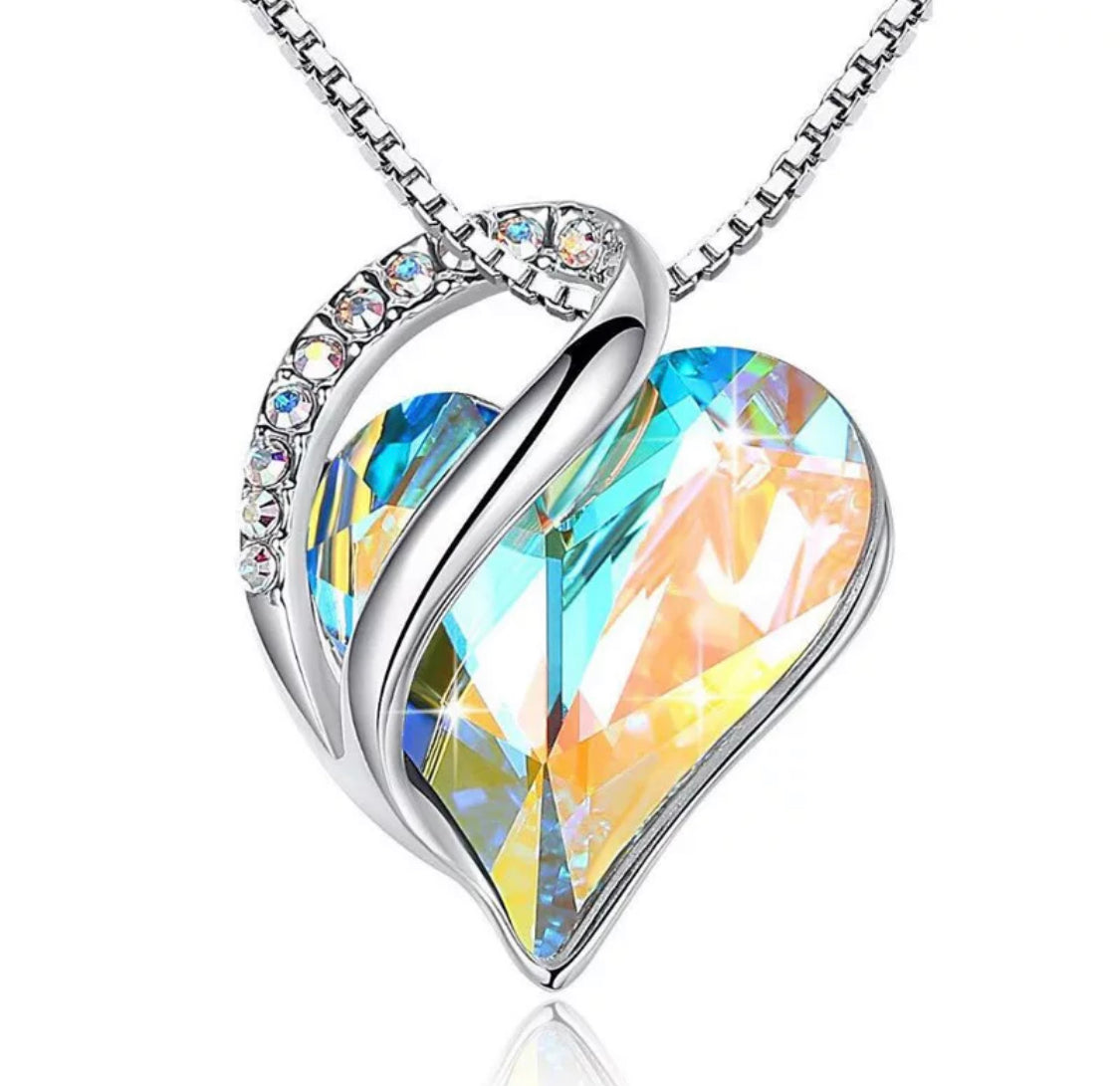 Diamond Heart Shaped Necklace