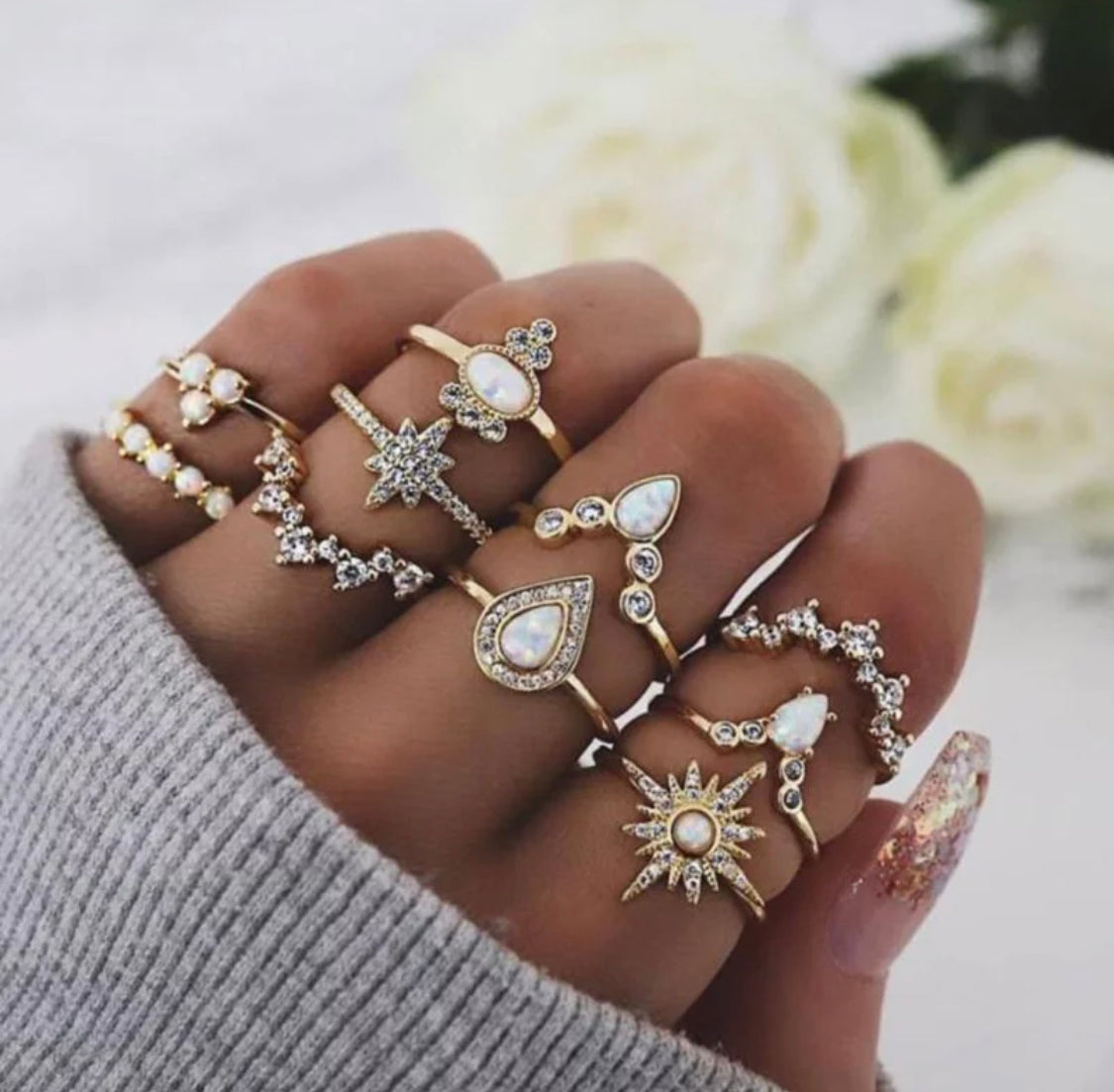 Abby Star Ring Set