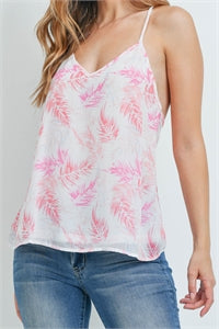 Pink feather shirt