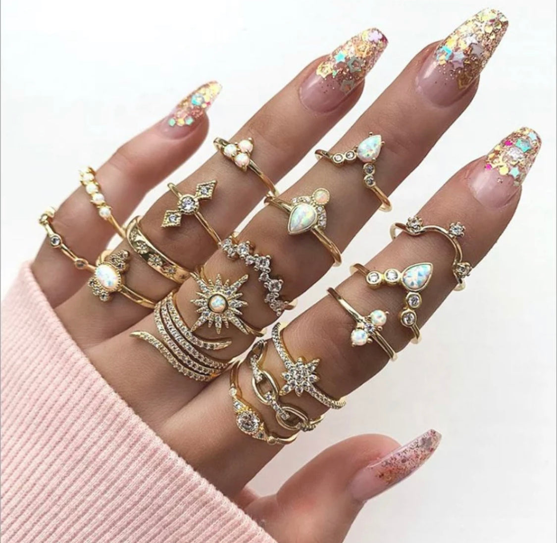 Mati Bohemian Style Ring Set