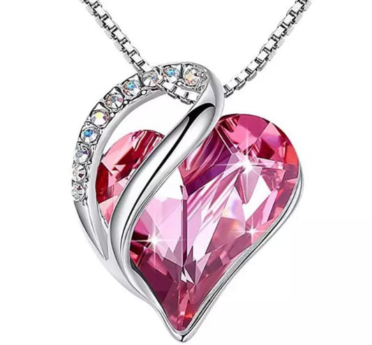 Tourmaline Heart Shaped Necklace