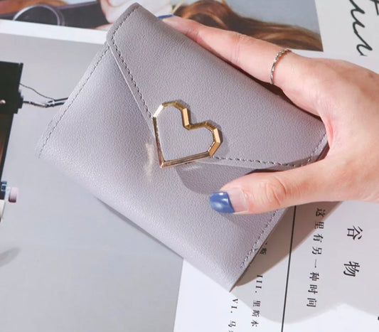 Mini Heart Wallet (Grey)