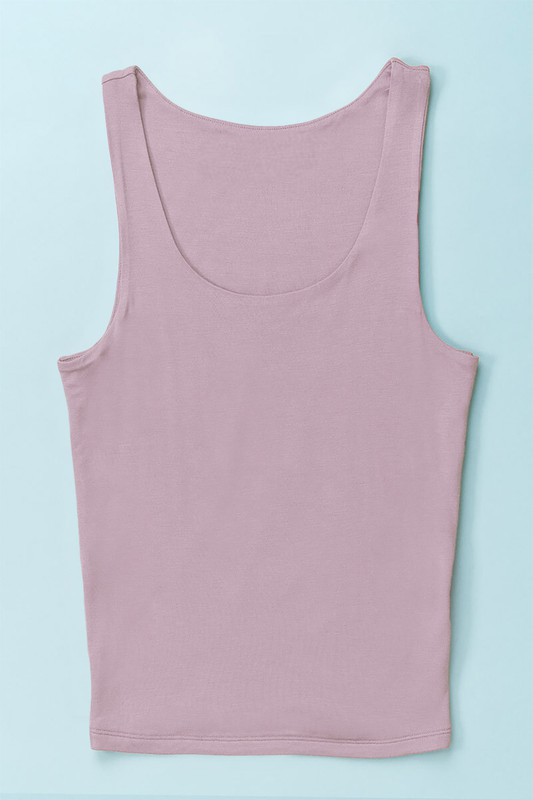 Basic Cropped Tank Top (Lavender)