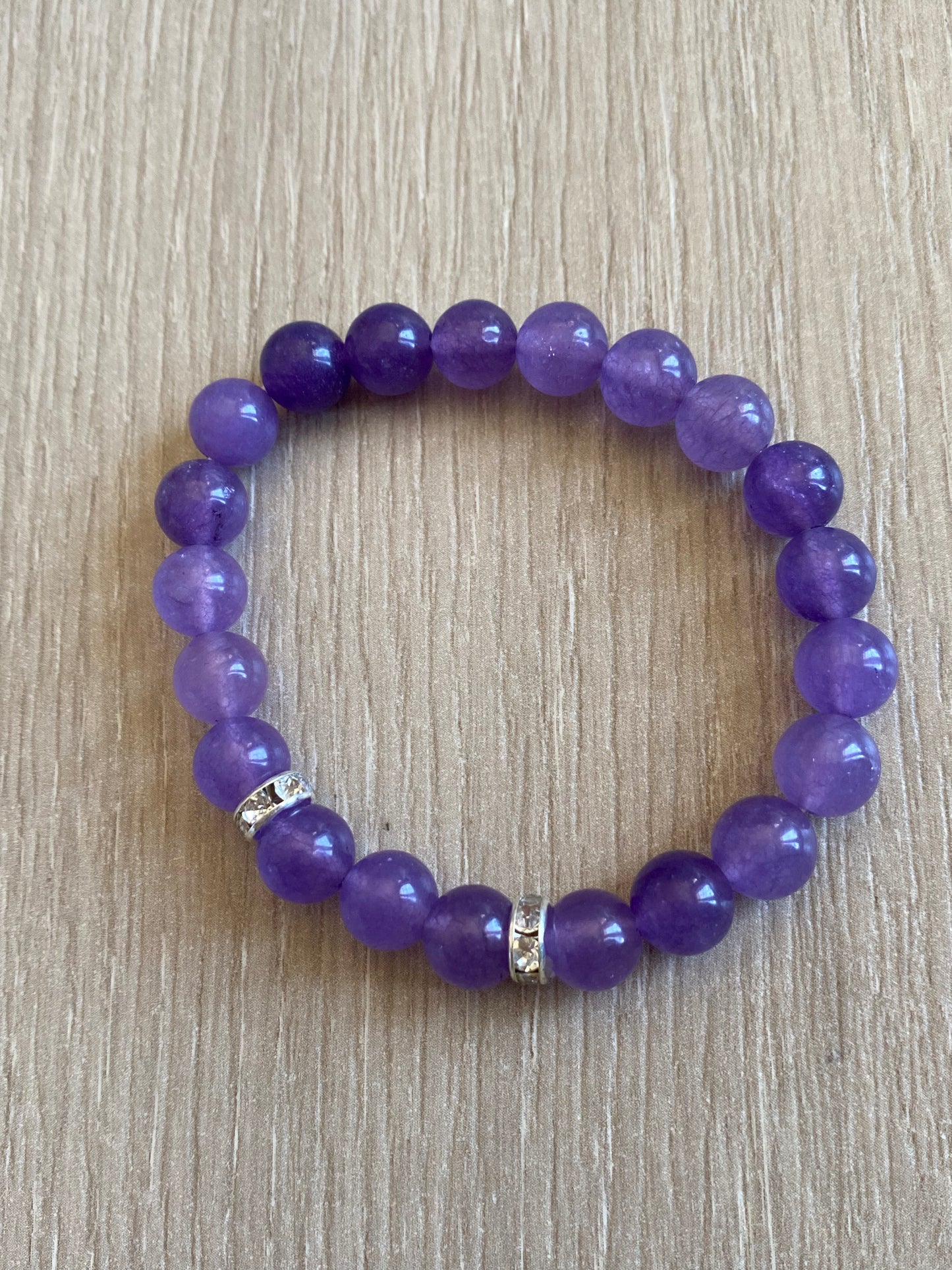 Gemstone Amethyst Crystal Bracelet