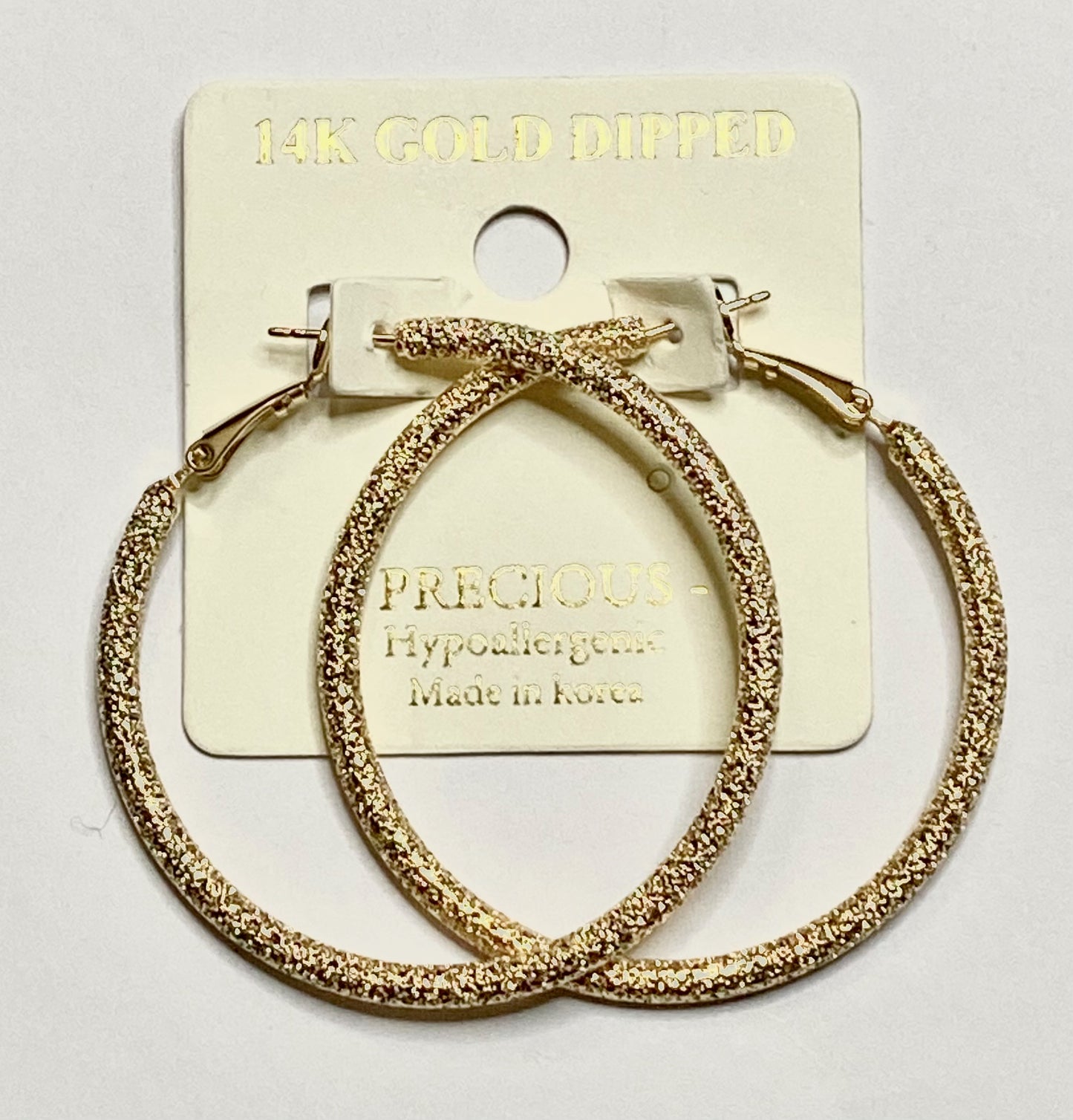 Hypoallergenic Gold Dipped Hoops (Gold)