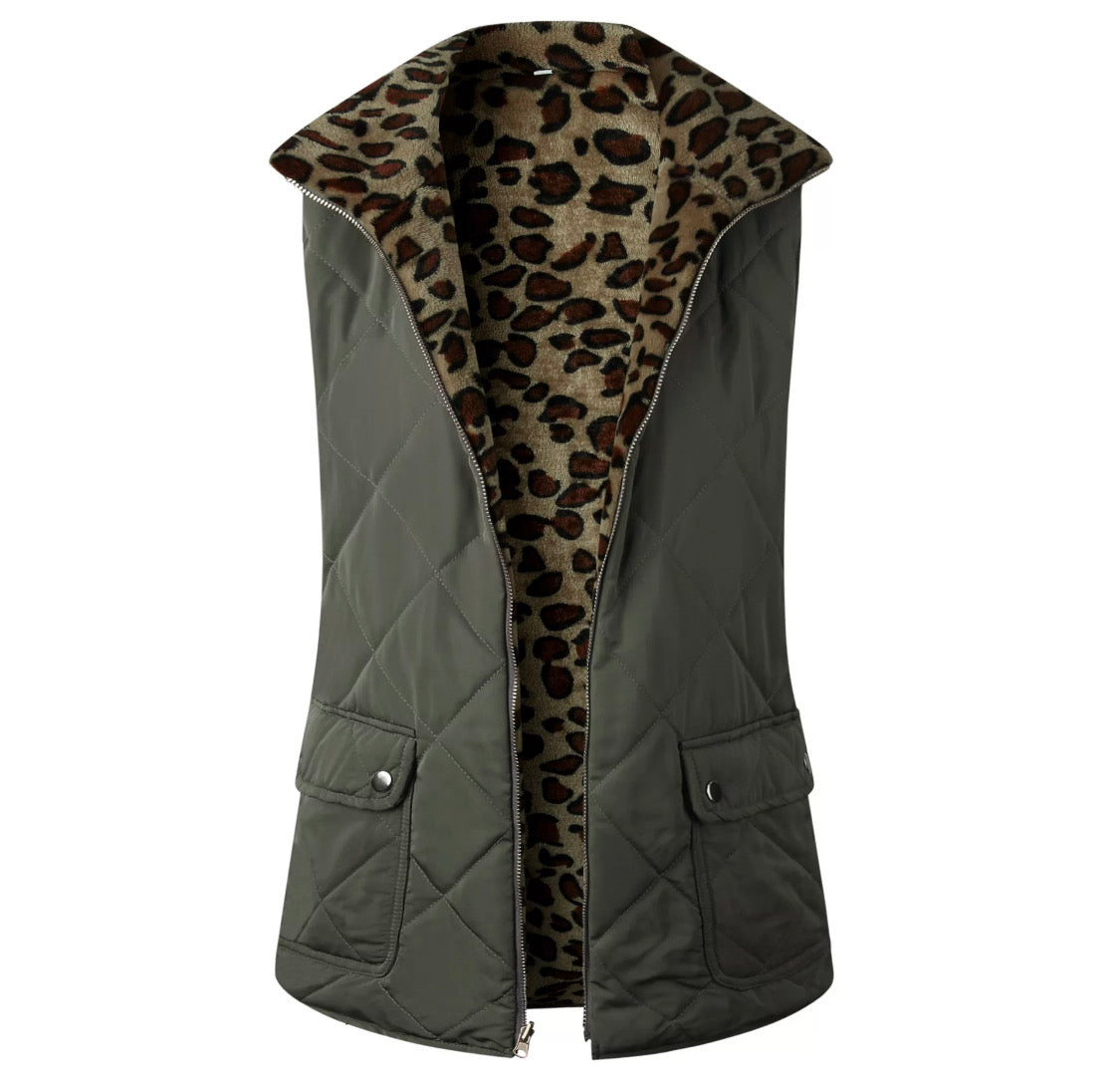 Reversible Vest Jacket (Green)