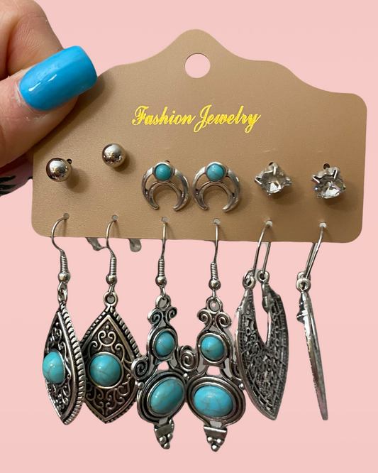 Vintage Boho Earring Set