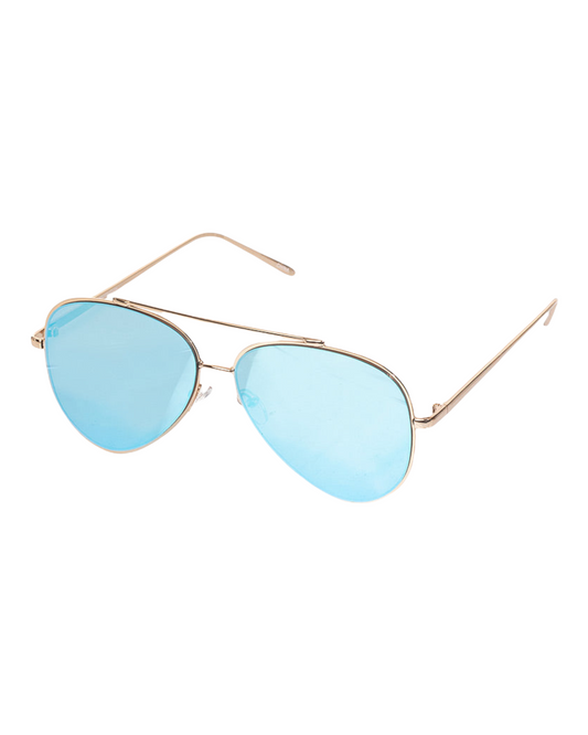 Aviator Double Bridge Sunglasses (Blue)