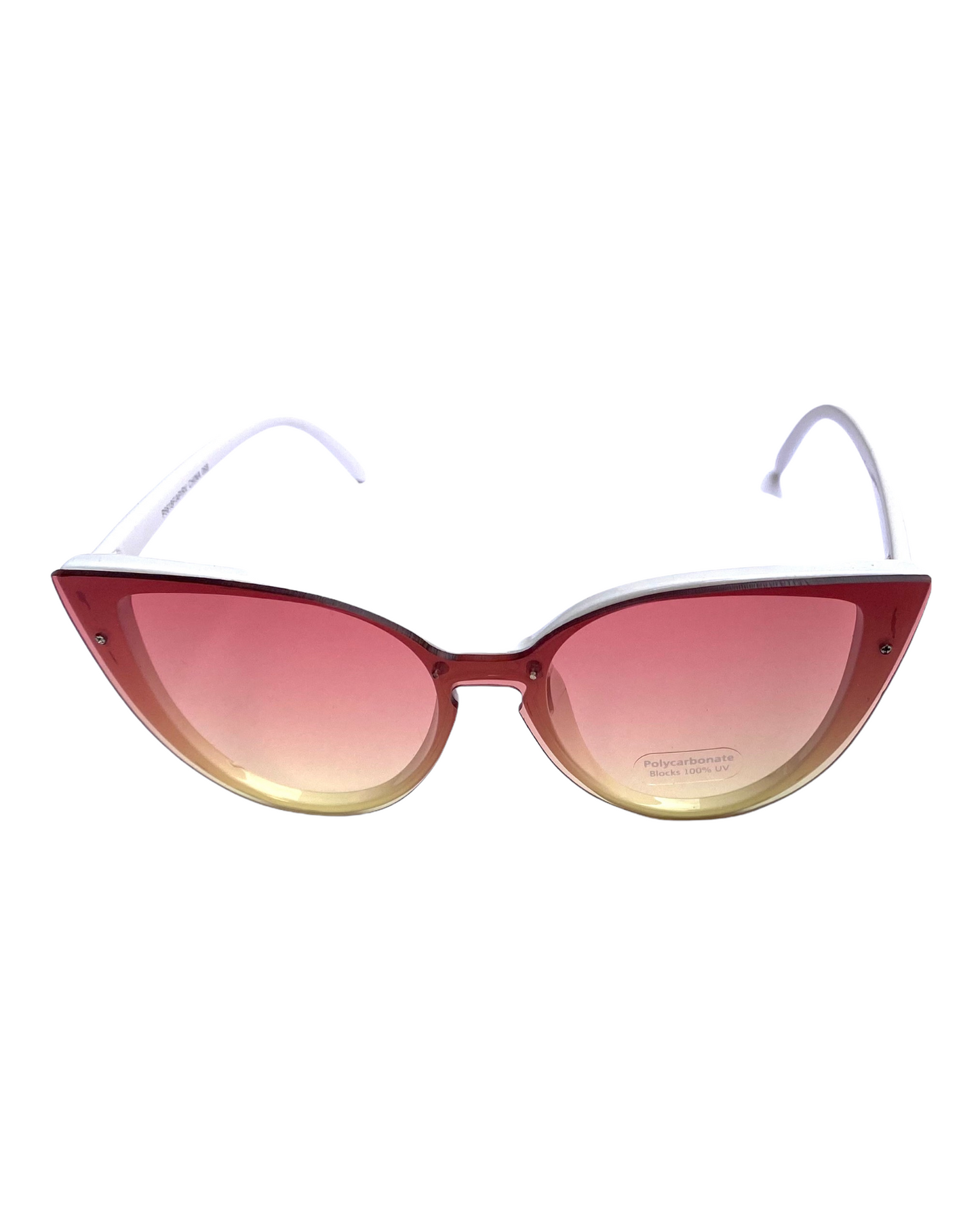 Cat-eye Sunglasses (White)