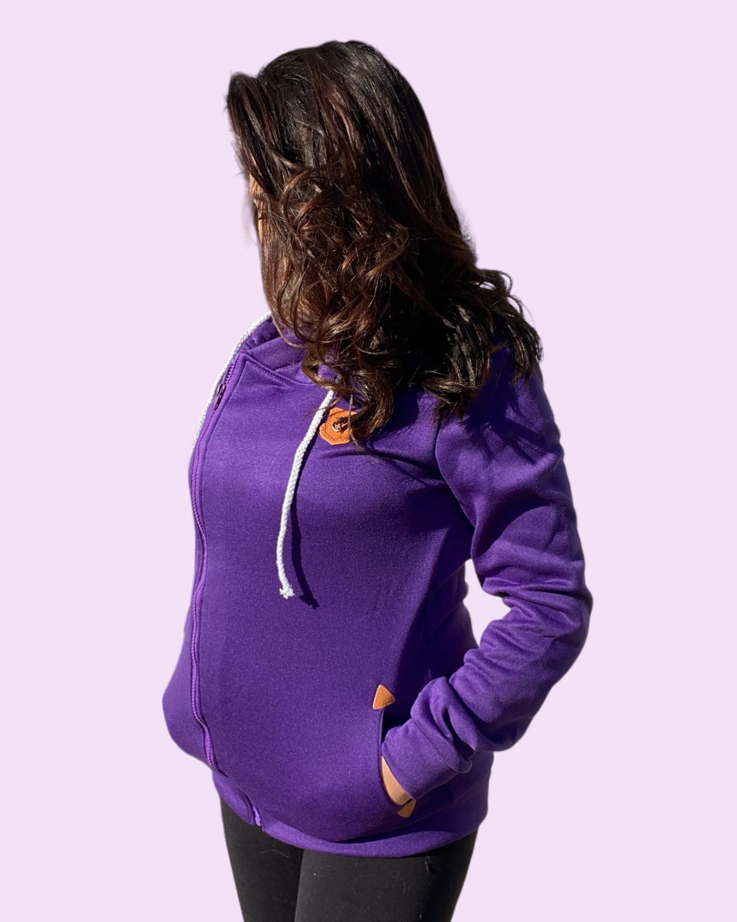 Basic Zip Up Jacket (Purple)