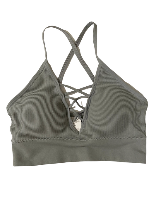 Criss cross sports bra