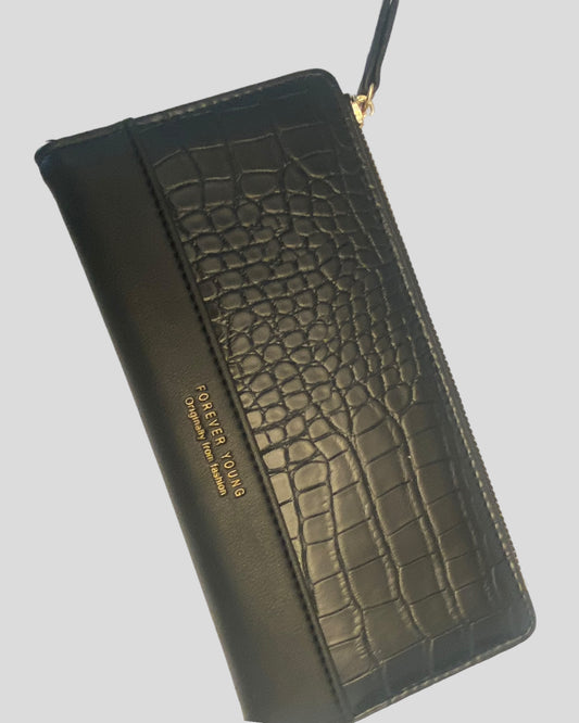 Luxury Textured Wallet (Black)